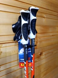 NOVÉ LEKI SPARK S BLACK-RED 130CM